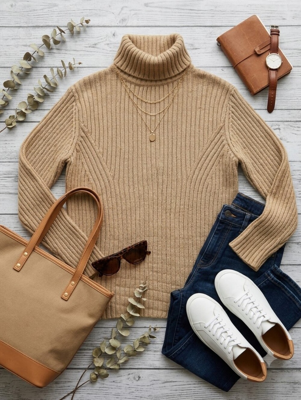 Liz Claiborne Ribbed Turtleneck